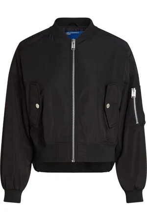 Karl Lagerfeld Logo-appliqué bomber jacket