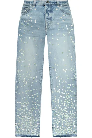 AMIRI Spot-appliquéd straight-leg jeans