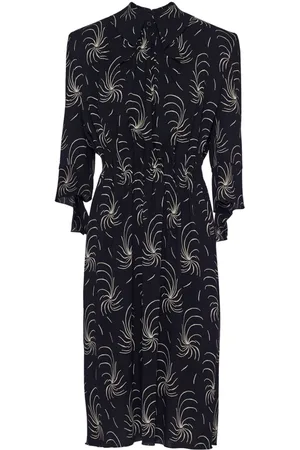 Prada Graphic-print crepe shirtdress