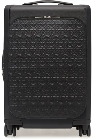 Salvatore Ferragamo Gancini-print leather luggage
