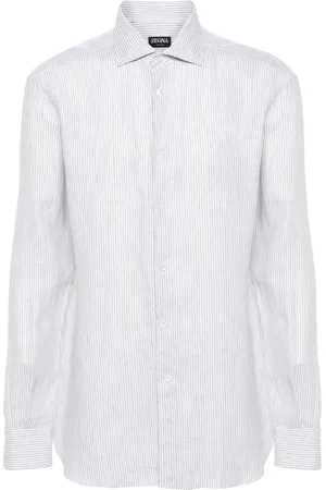 Ermenegildo Zegna Linen striped-pattern shirt