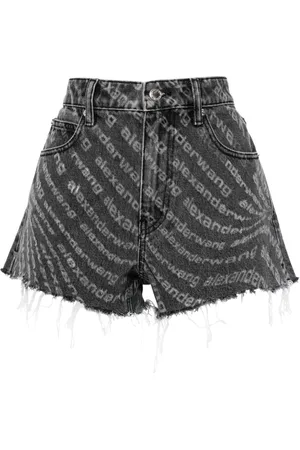 Alexander Wang Bite high-rise denim shorts