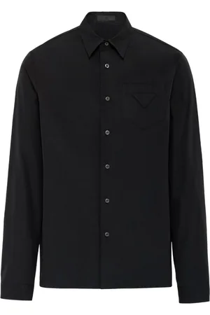 Prada Triangle-logo cotton shirt