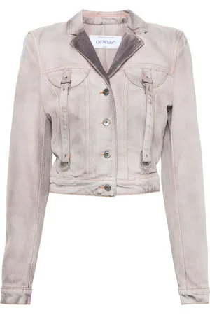 OFF-WHITE Laundry cotton denim jacket