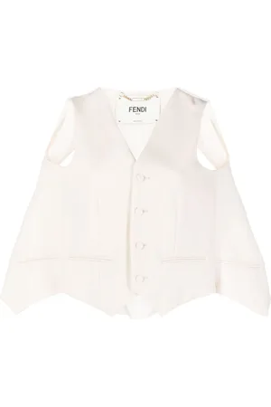 Fendi Cut-out tailored cape