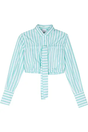 Patou Bow-detail striped shirt