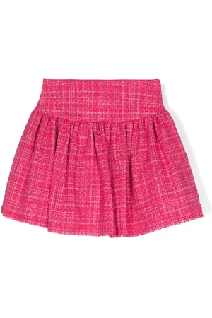 MONNALISA Pleated high-waist skirt