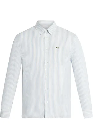 Lacoste Logo-appliqué striped shirt