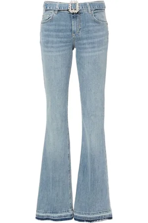 Liu Jo Belted mid-rise flared jeans
