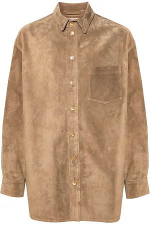 Marni Button-up suede overshirt