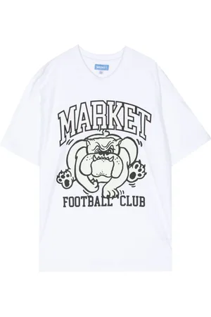 MARKET Offensive Line UV cotton T-shirt