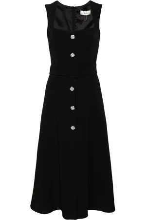 NISSA Belted midi dress