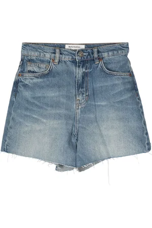 Reformation High-rise denim shorts