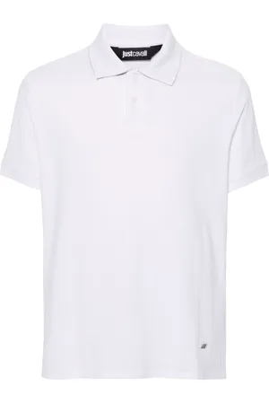 Roberto Cavalli Piqué-weave polo shirt