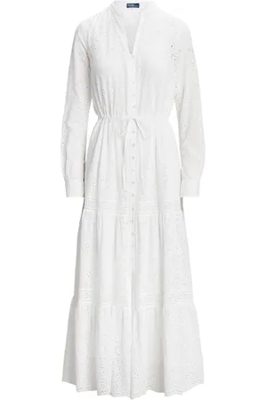 Ralph Lauren Eyelet cotton maxi dress