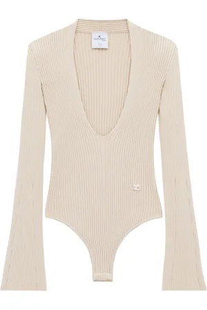 Courrèges Ribbed-knit bodysuit