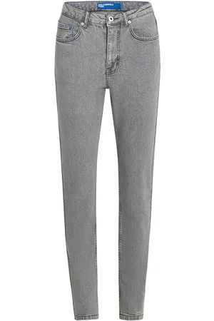 Karl Lagerfeld High-rise tapered jeans