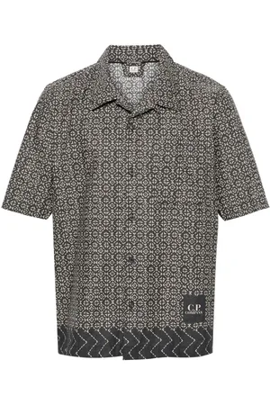 C.P. Company Baja-print cotton shirt
