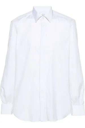 MAZZARELLI Classic-collar poplin shirt