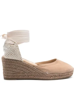 MANEBI Hamptons 75mm wedge espadrilles
