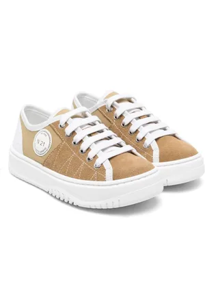 Nº21 Logo-patch canvas sneakers