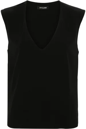 Styland Sleeveless crepe blouse