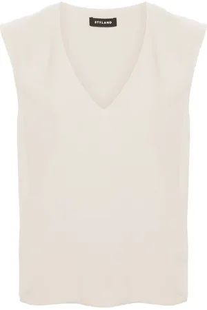 Styland Sleeveless crepe blouse