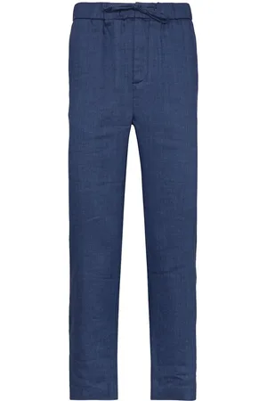 Frescobol Carioca Oscar linen-cotton blend trousers