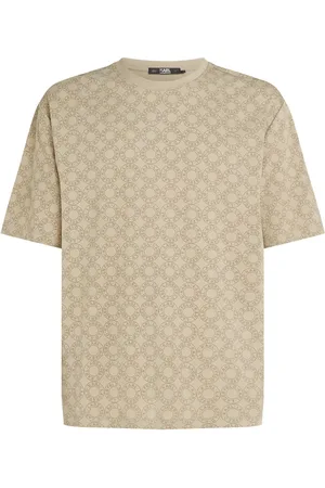 Karl Lagerfeld Circle-logo organic-cotton T-shirt