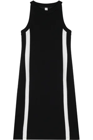 Spanx Stripe-detail round-neck dress