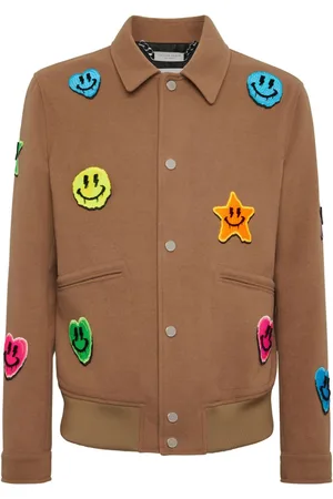 Philipp Plein Smiley face-appliquéd shirt jacket