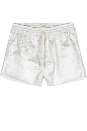 Le pandorine Metallic-effect shorts