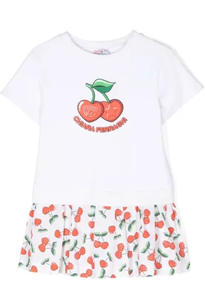 Chiara Ferragni Logo-print cotton flared dress