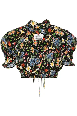 Vivienne Westwood Floral cropped blouse