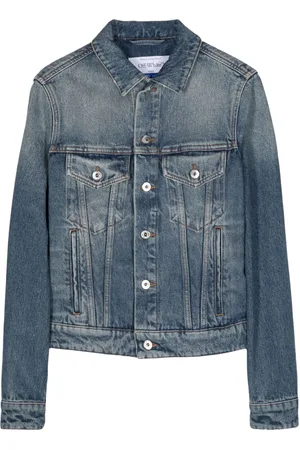 OFF-WHITE Distressed denim jacket
