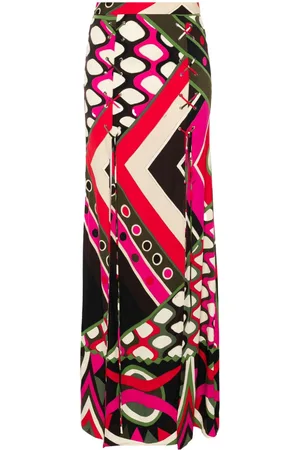 Puccini Vivara-print maxi skirt