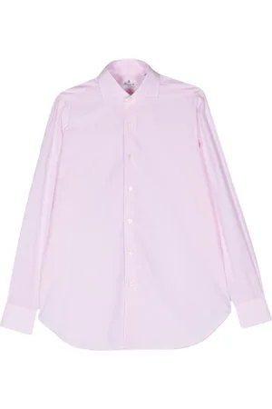 Finamore Classic-collar cotton shirt