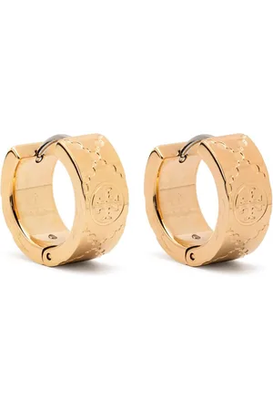 Tory Burch Small T Monogram hoop earrings