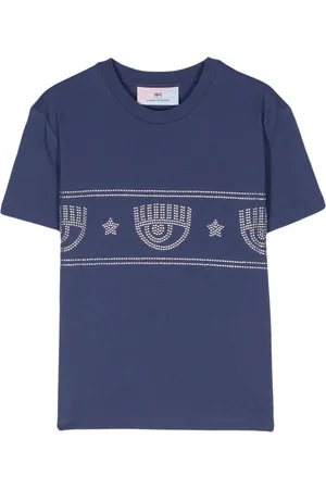 Chiara Ferragni Logomania-stud cotton T-shirt