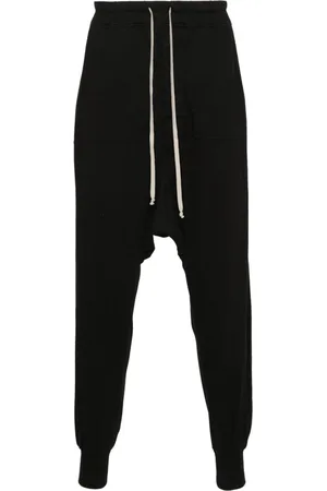 Rick Owens Prisoner cotton track pants