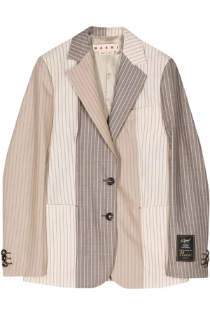 Marni Colour-block pinstripe blazer