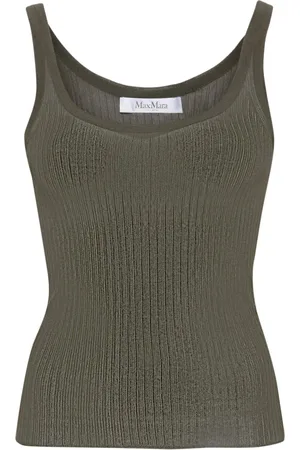Max Mara Bastia ribbed silk top