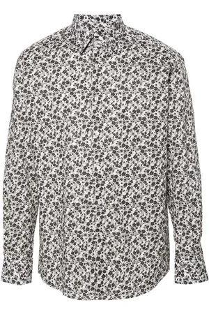 Karl Lagerfeld Floral-print poplin shirt