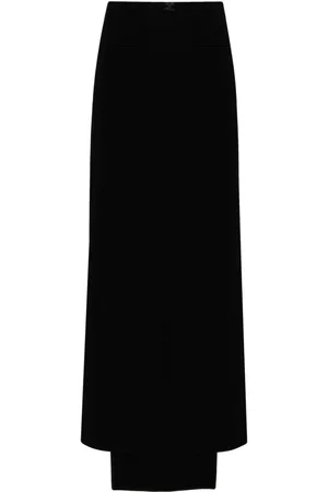 Courrèges Heritage crepe mid-length skirt