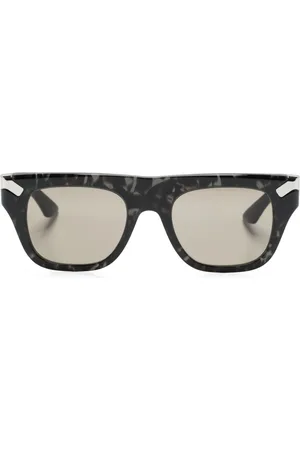 Alexander McQueen Tortoiseshell square-frame sunglasses