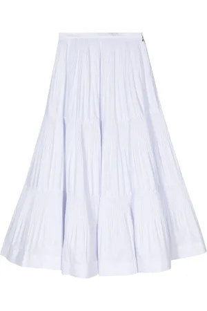 Patrizia Pepe Pleated tiered midi skirt