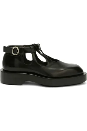 Jil Sander Buckled leather loafers