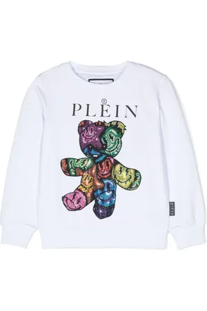 Philipp Plein Teddy Bear crystal-embellished sweatshirt