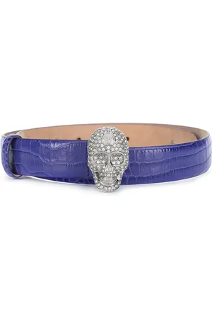 Philipp Plein Skull crystal belt