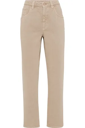 Brunello Cucinelli Mid-rise cropped jeans
